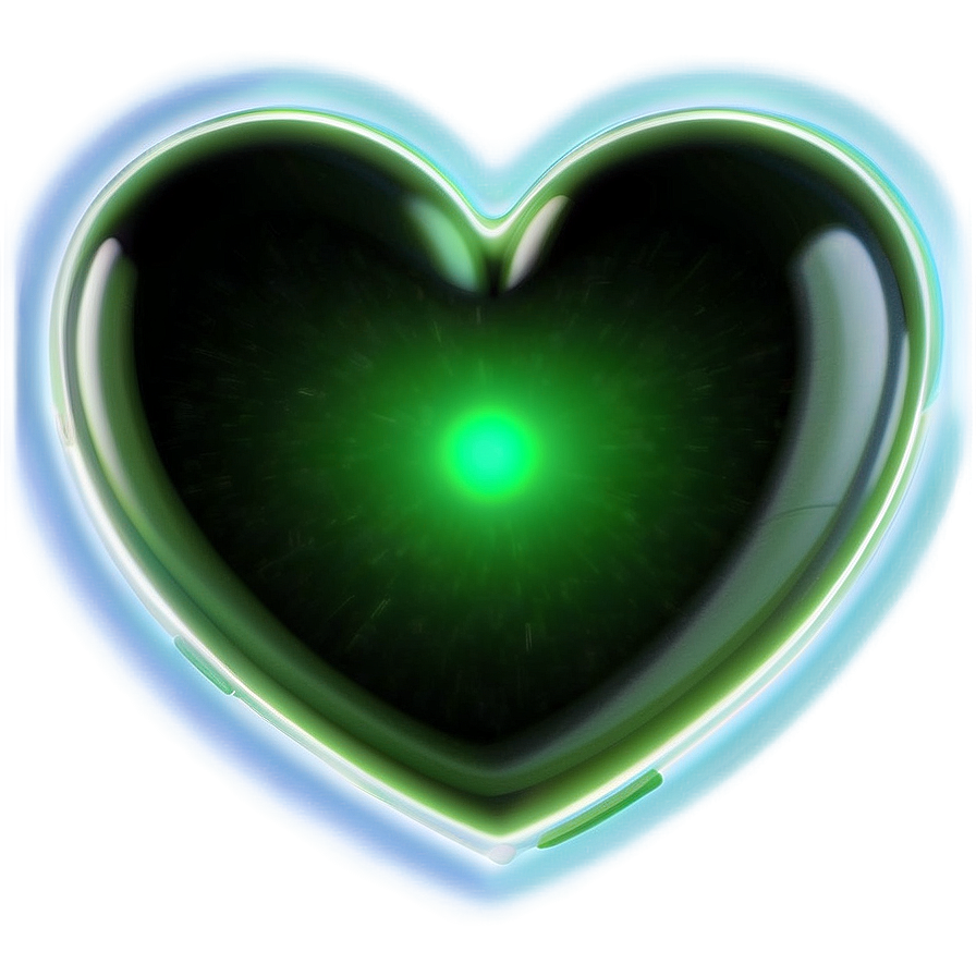 Green Neon Heart Png Rqr78 PNG Image