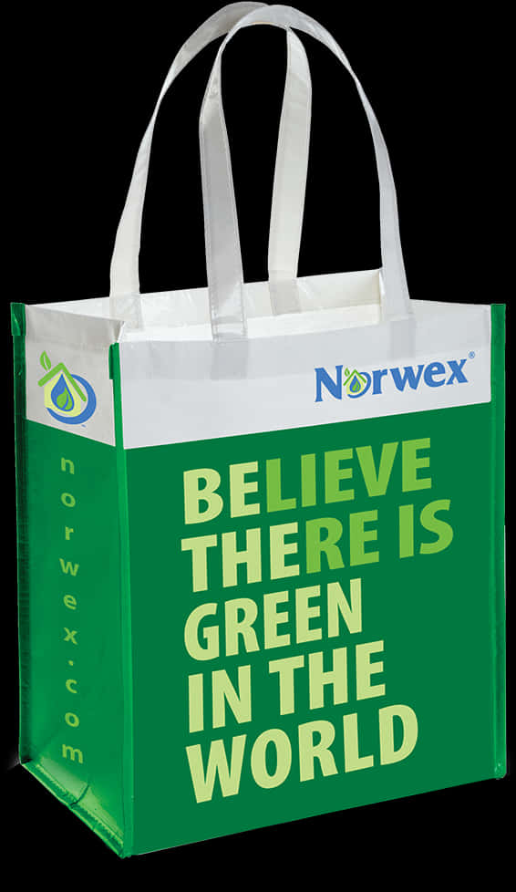 Green Norwex Tote Bag PNG Image