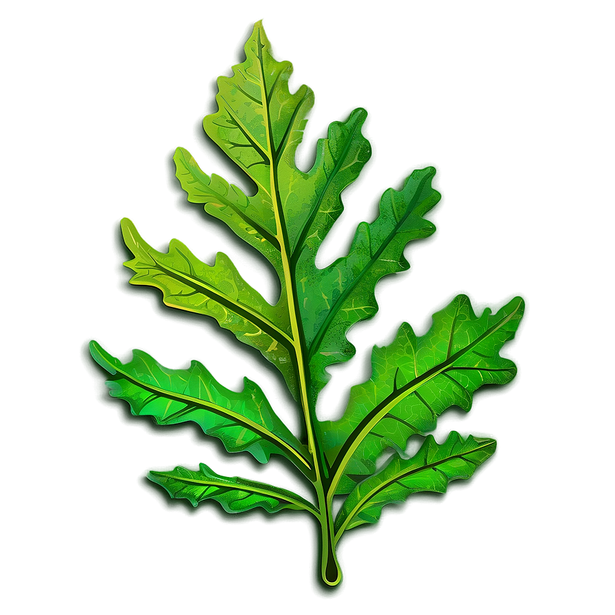 Green Oak Leaf Graphic Png 06292024 PNG Image