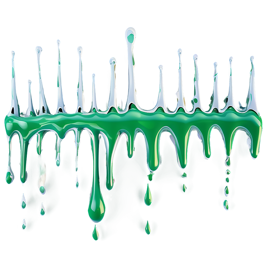 Green Paint Drip Eco Design Png 06122024 PNG Image