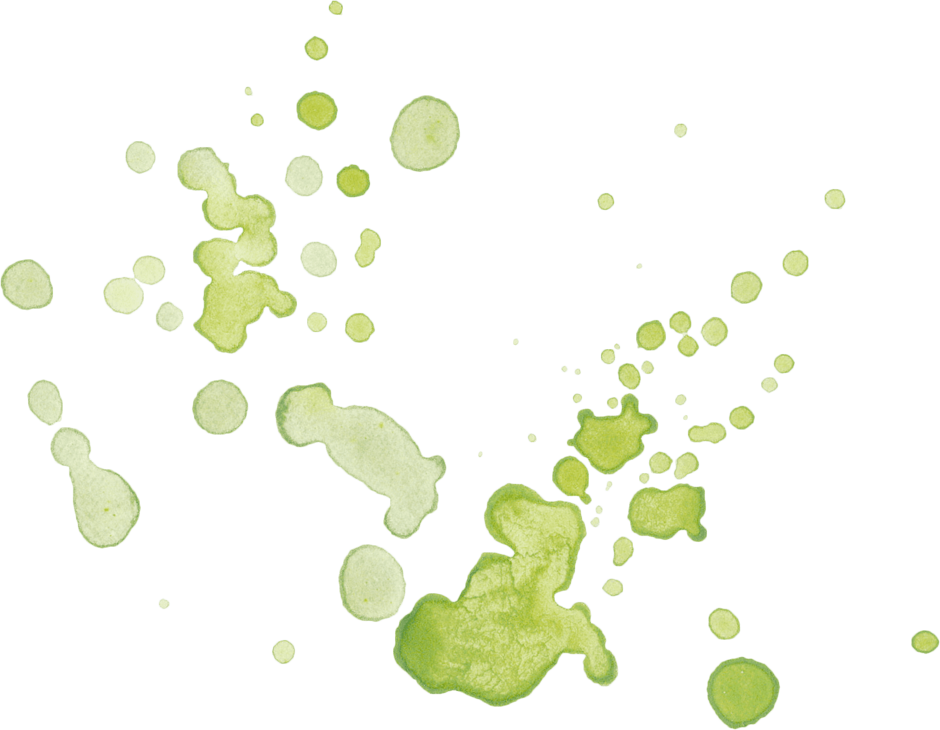 Green Paint Splatter Texture PNG Image