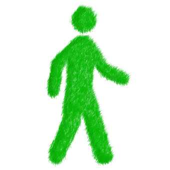 Green Pedestrian Signal PNG Image