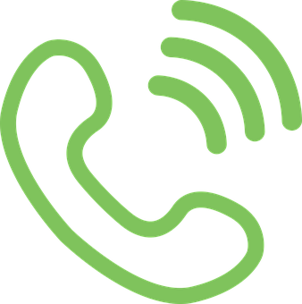 Green Phone Ear Icon PNG Image