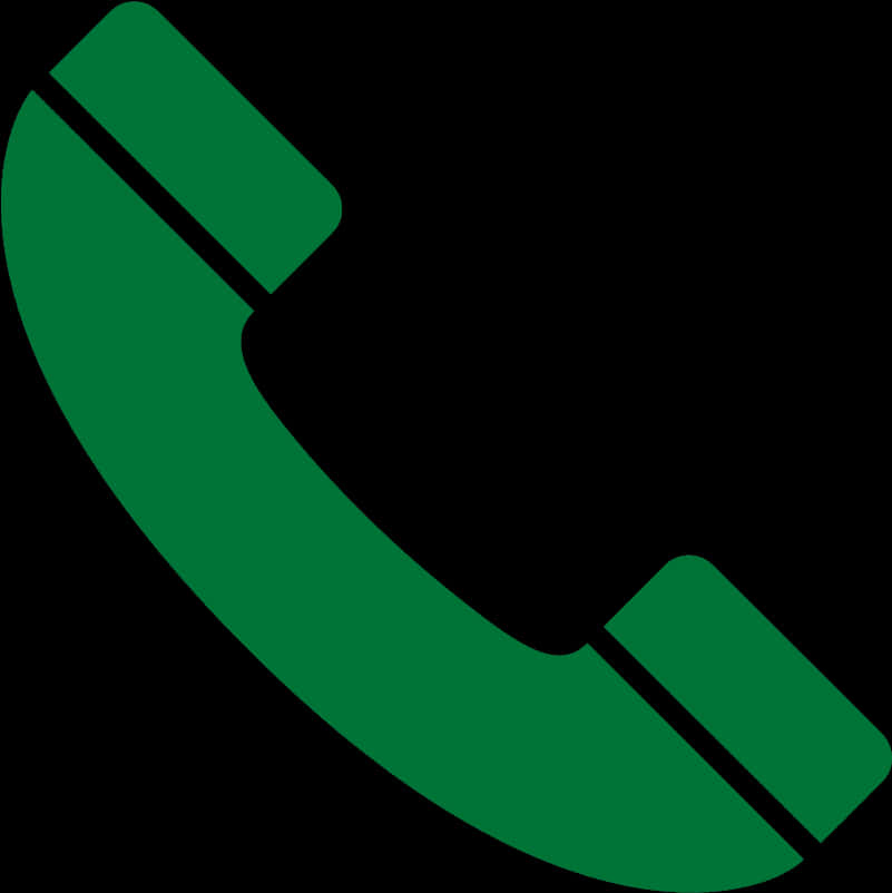 Green Phone Icon PNG Image