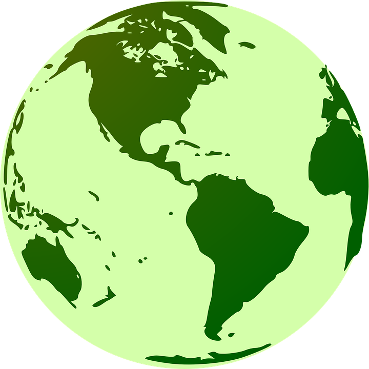 Green Planet Earth Graphic PNG Image