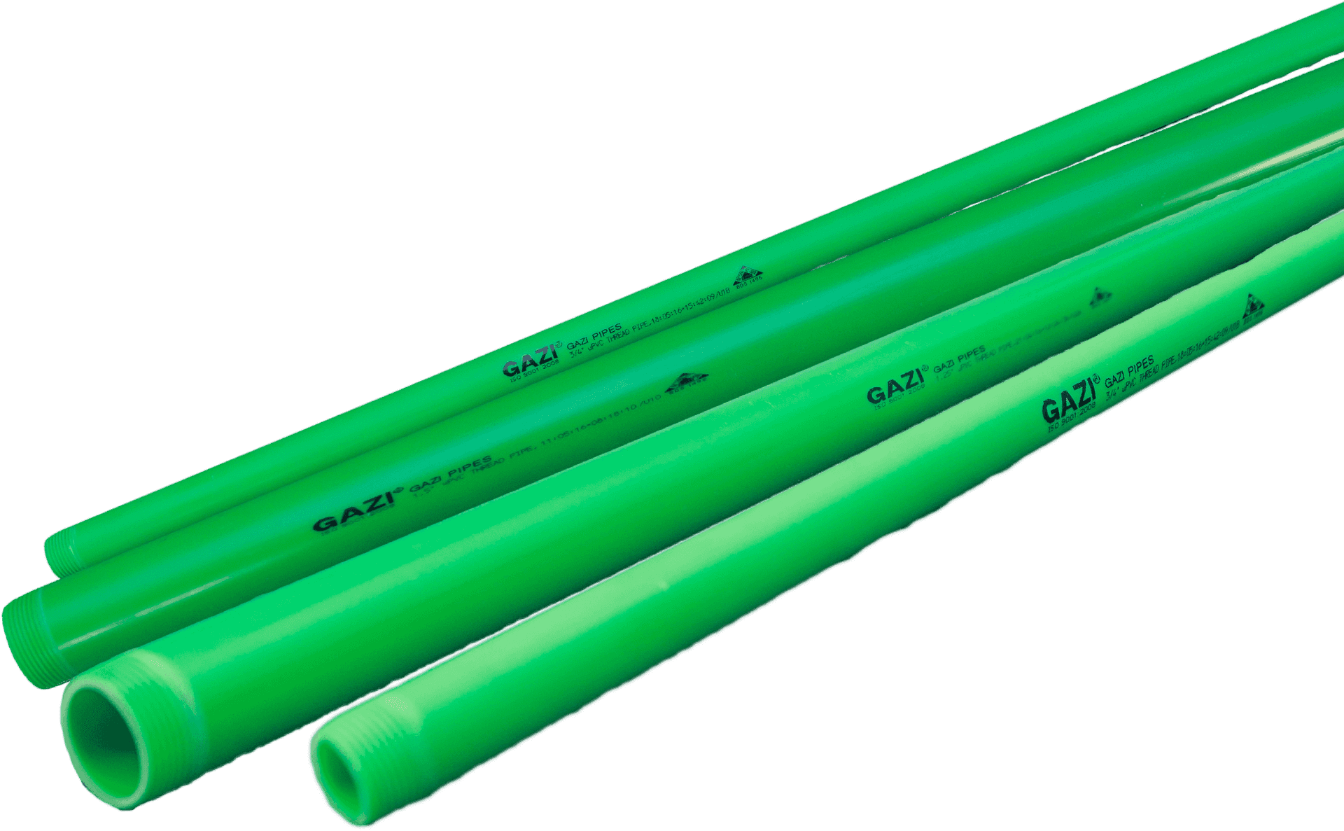 Green Plastic Pipes PNG Image