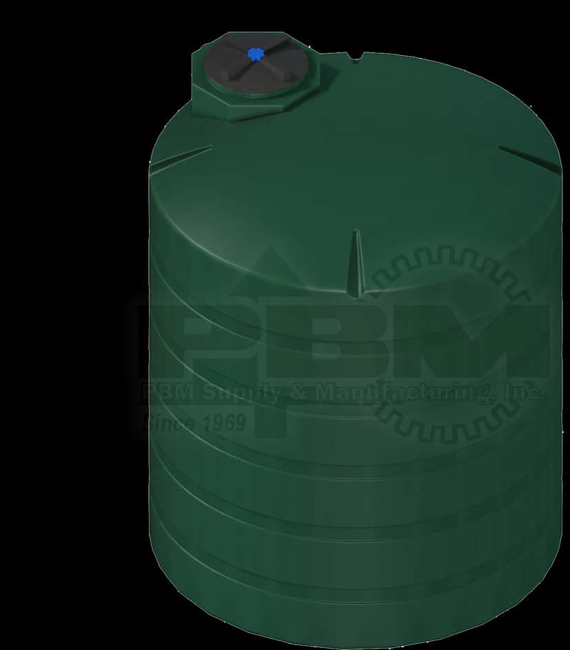 Green Plastic Water Storage Tank PNG Image