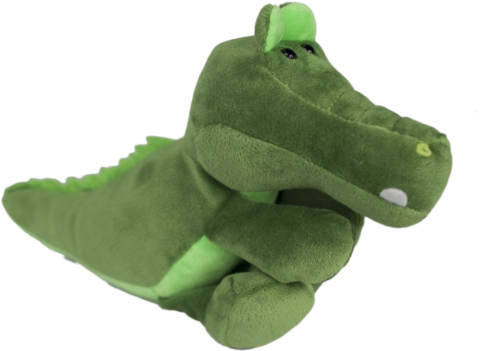 Green Plush Alligator Toy PNG Image