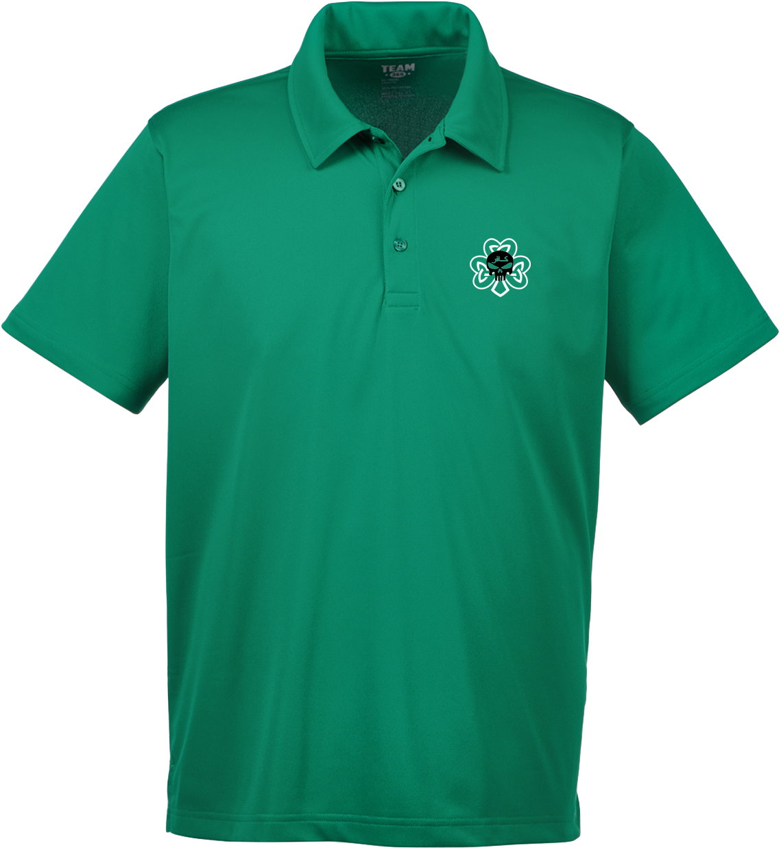 Green Polo Shirtwith Emblem PNG Image