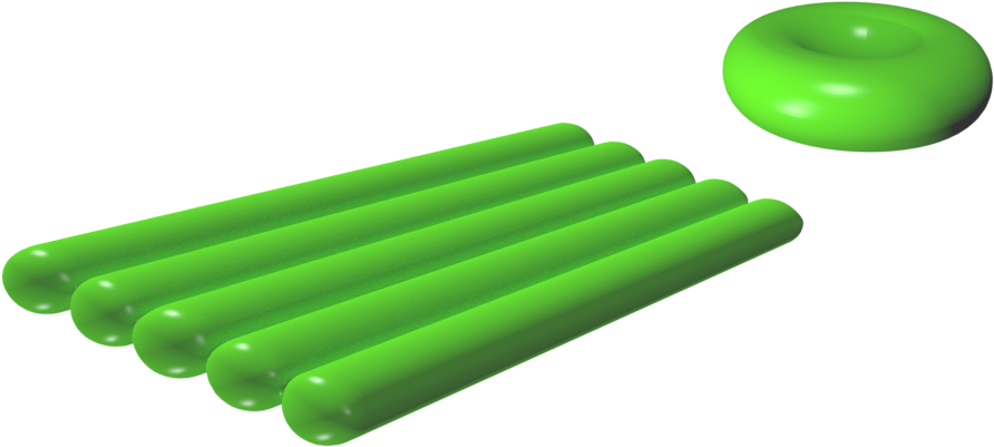 Green Pool Noodleand Floatie PNG Image