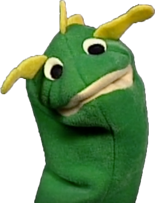 Green_ Puppet_ Character_ Closeup.png PNG Image