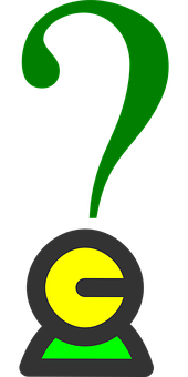 Green Question Mark Logo PNG Image