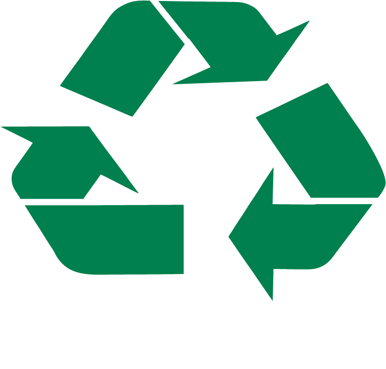 Green Recycling Logo Design PNG Image