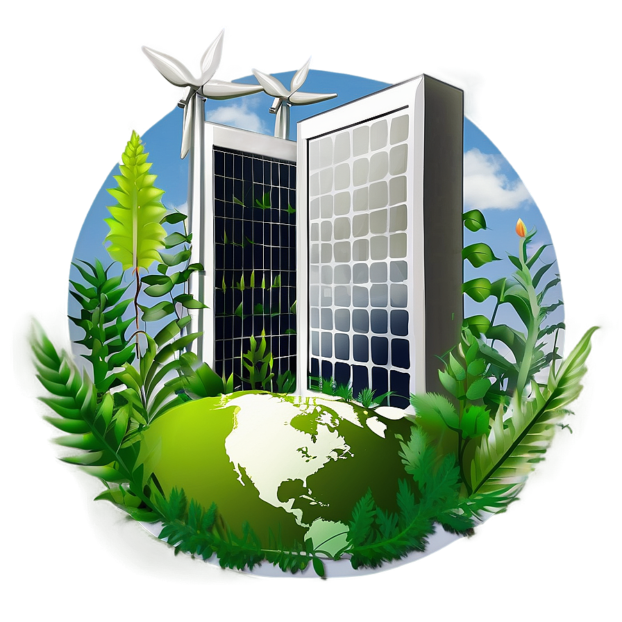 Green Renewable Energy Power Png Fui PNG Image