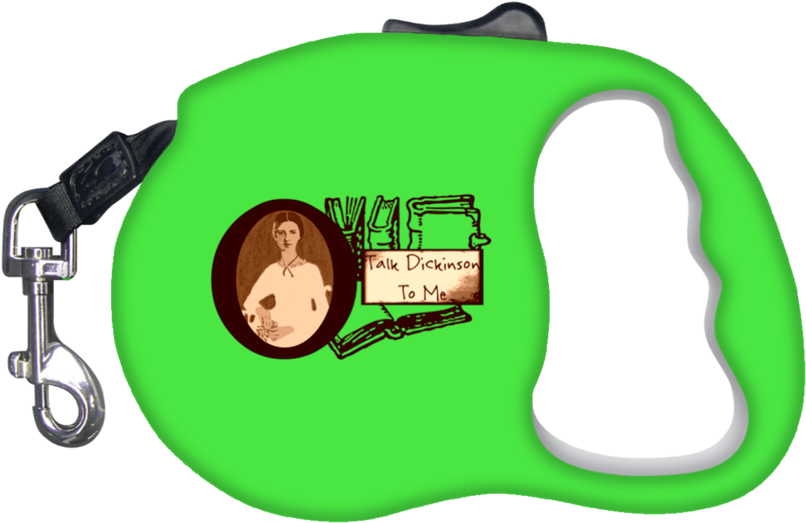 Green Retractable Leash Talk Dickinson PNG Image