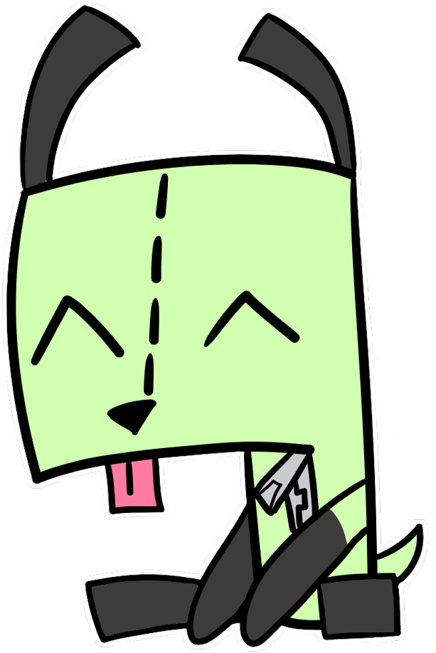 Green Robot Dog Cartoon PNG Image