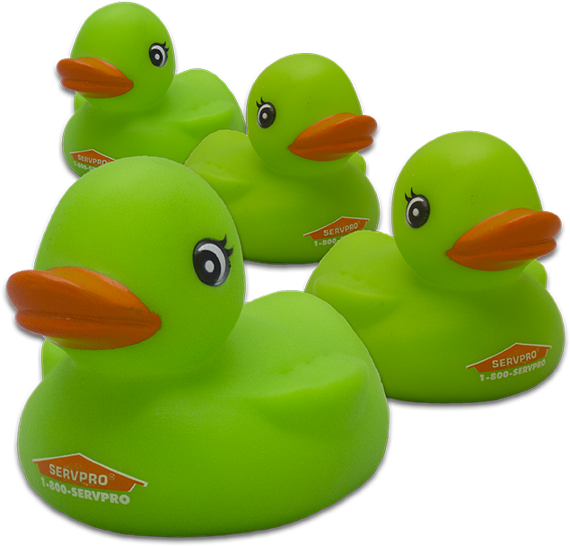 Green Rubber Ducks Branded Promotional Items.png PNG Image