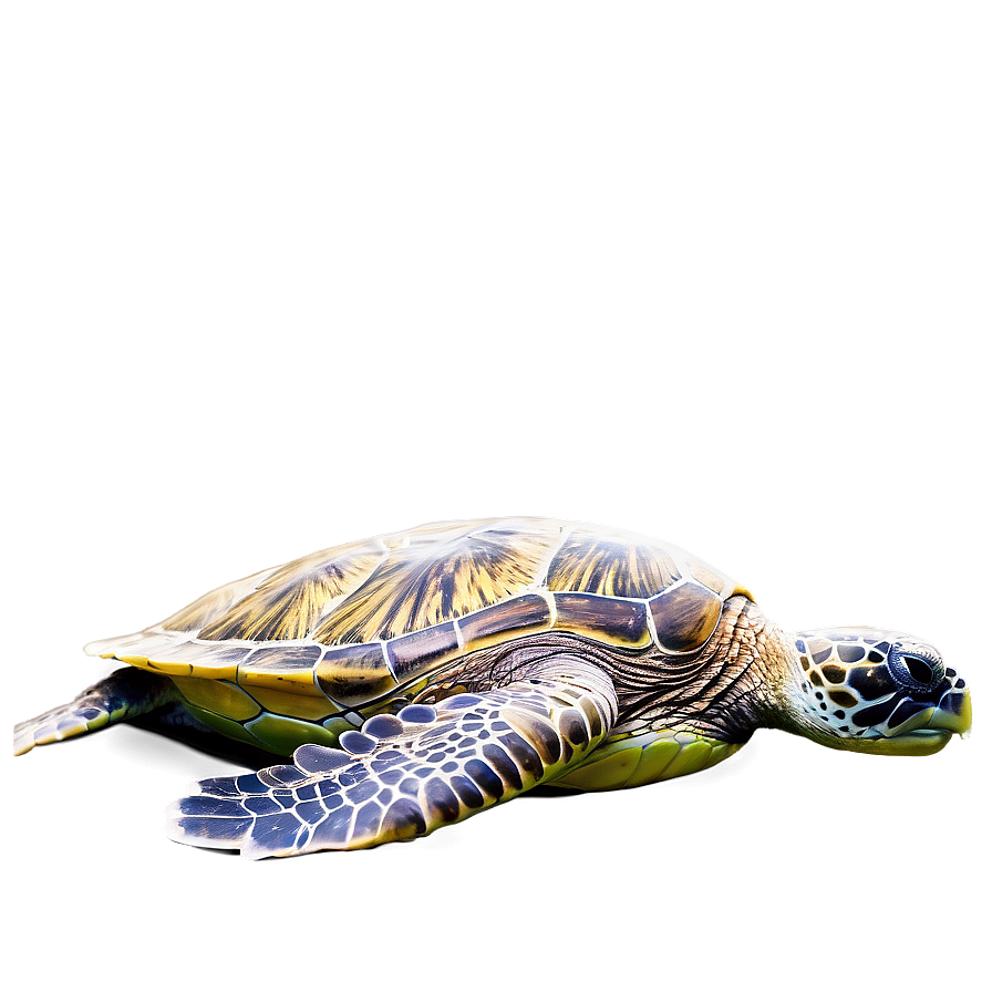 Green Sea Turtle Profile Png Qrr PNG Image