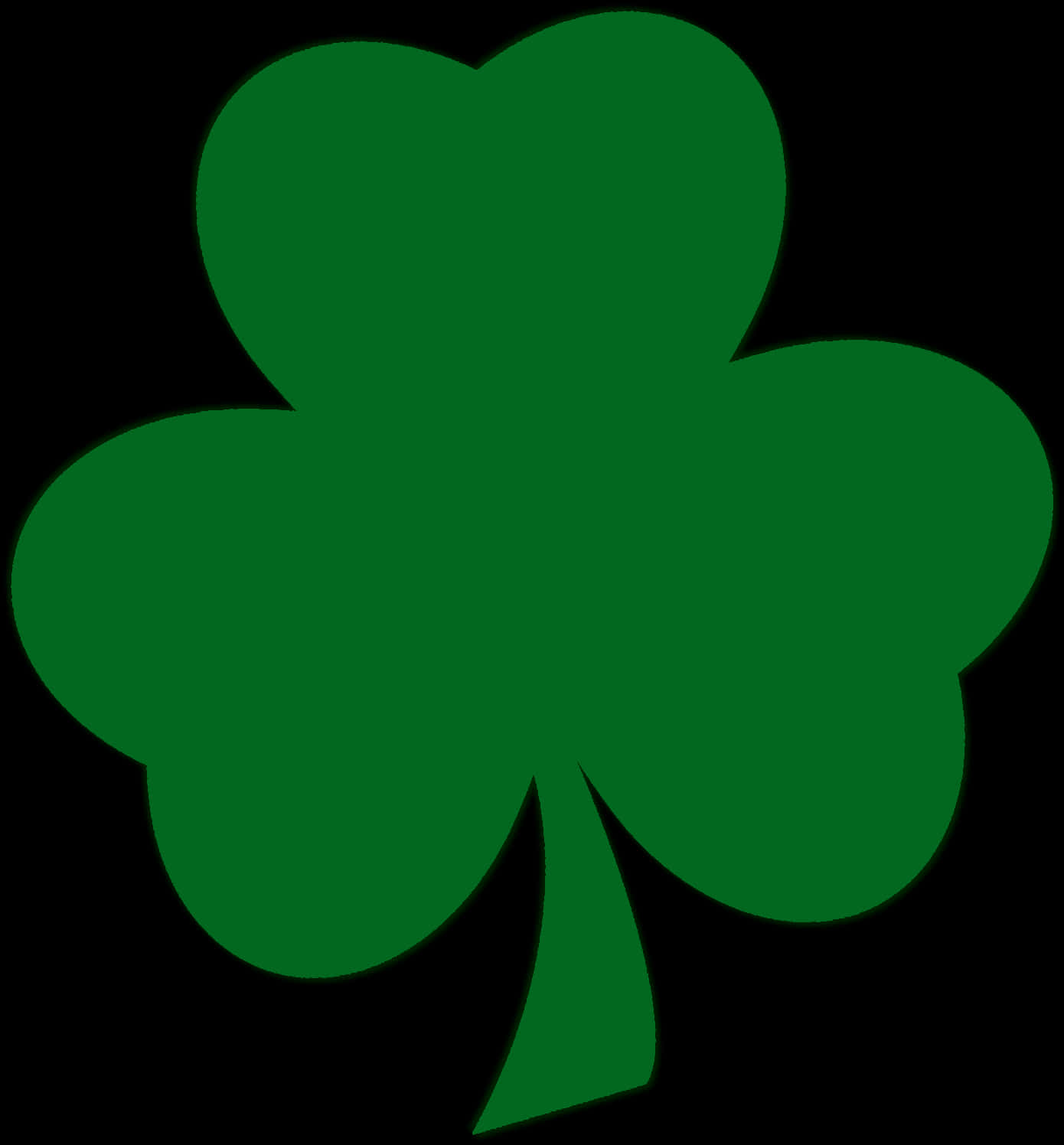 Green Shamrock Graphic PNG Image