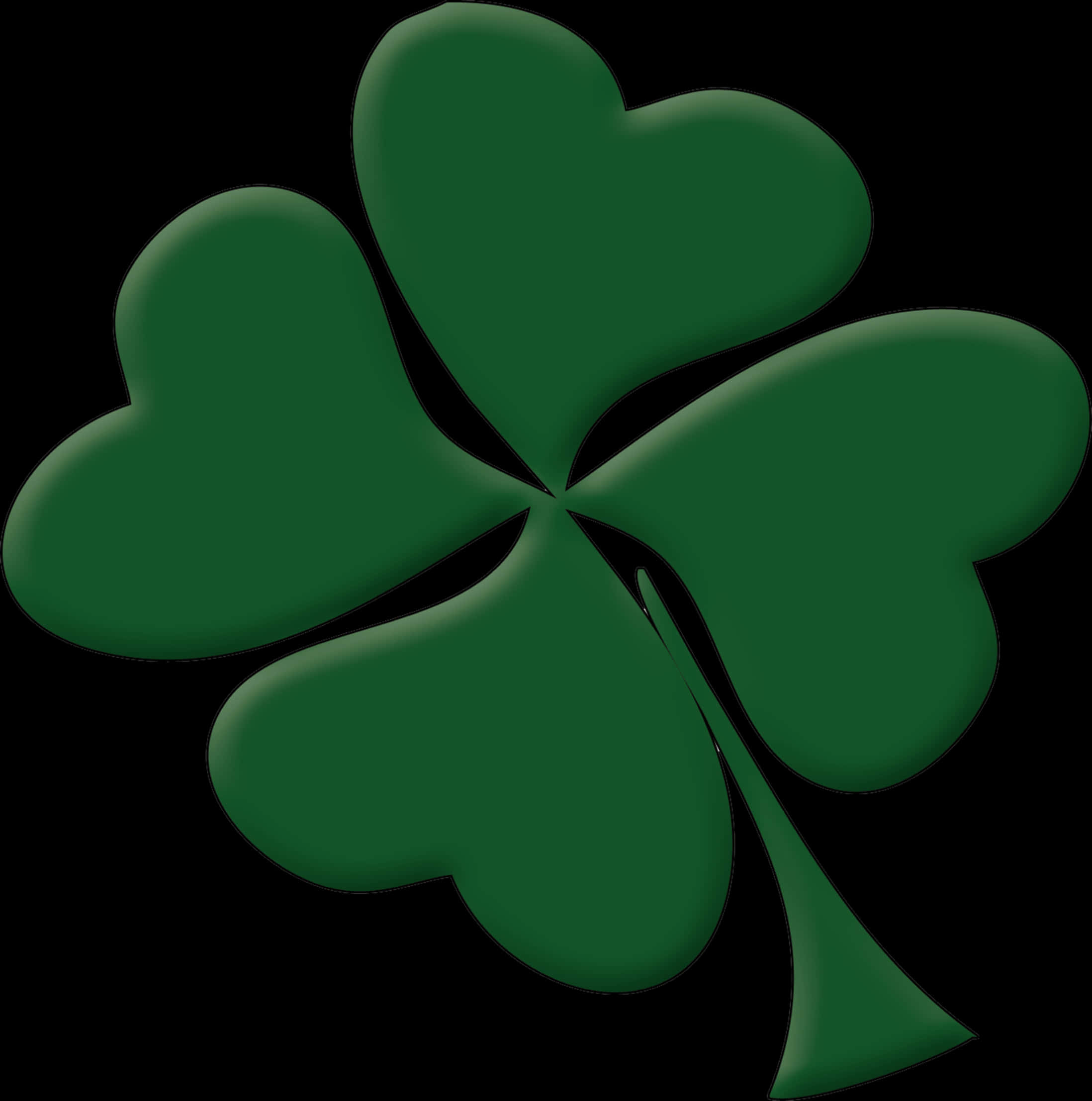 Green Shamrock Graphic PNG Image