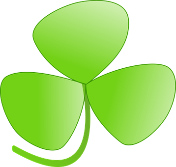 Green Shamrock Graphic PNG Image