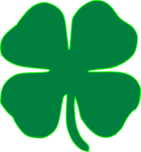 Green Shamrock Graphic PNG Image