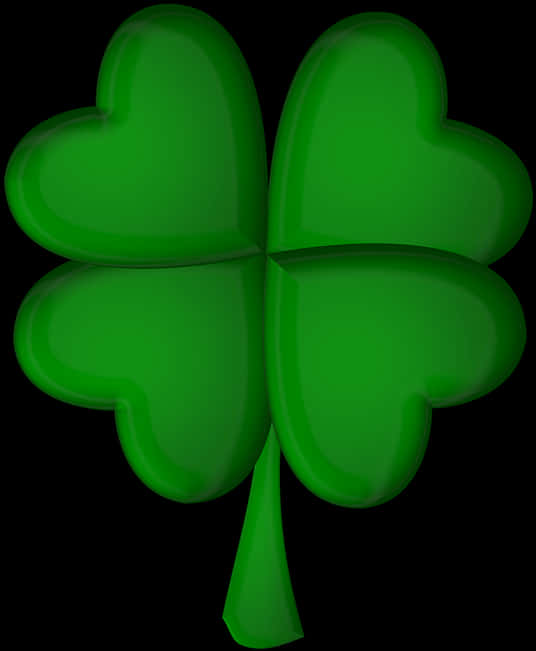 Green Shamrock Illustration PNG Image