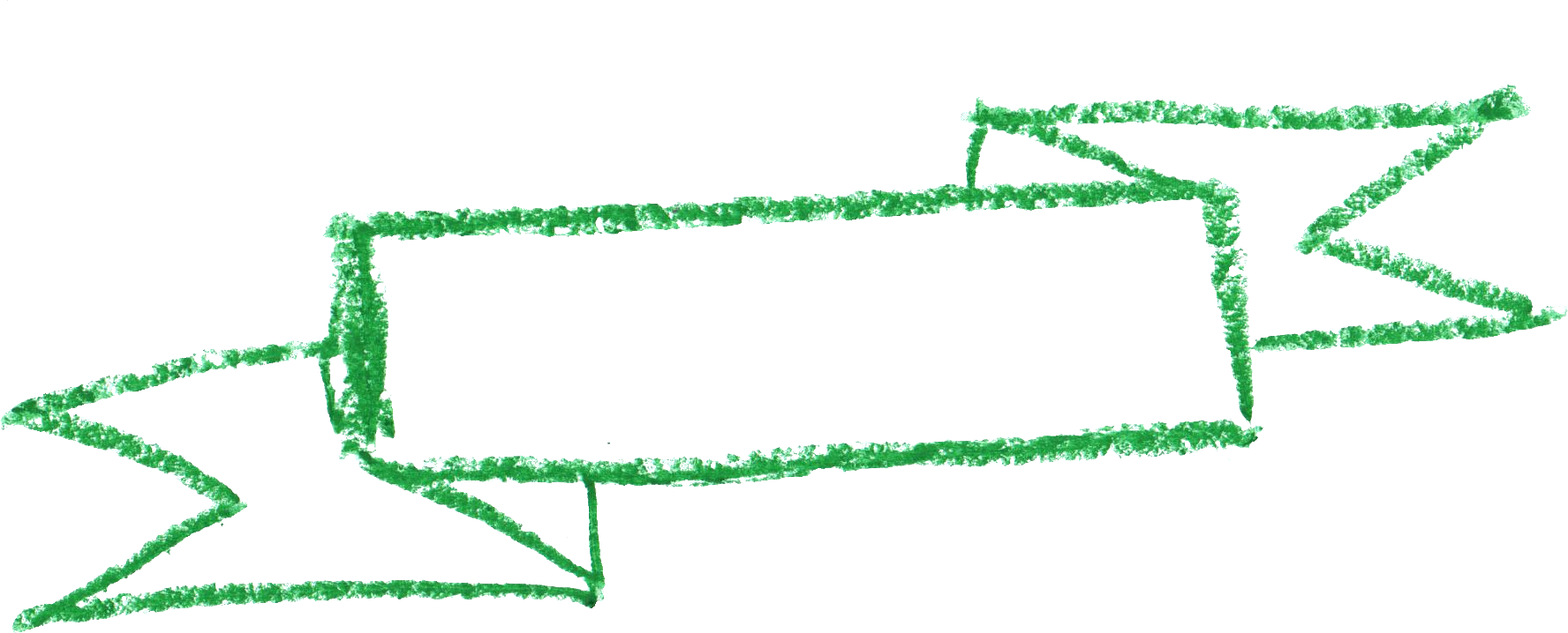 Green Sketch Banner Design PNG Image