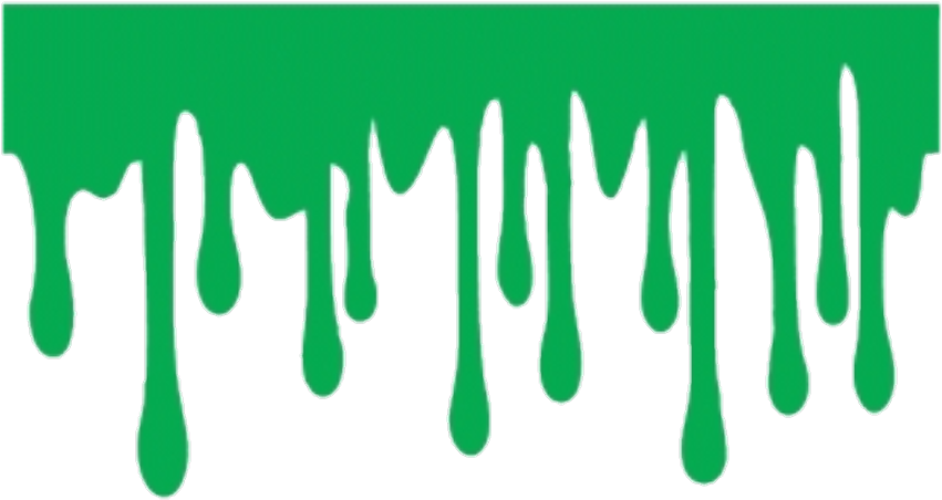 Green Slime Dripping Graphic PNG Image