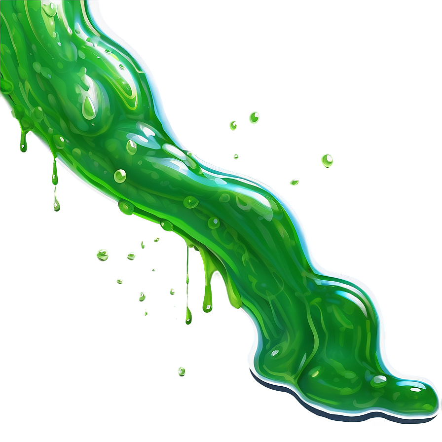 Green Slime Stream Png Hnj90 PNG Image