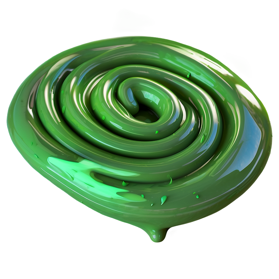 Green Slime Swirl Png Xqd PNG Image