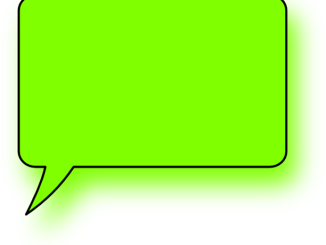 Green Speech Bubble Icon PNG Image