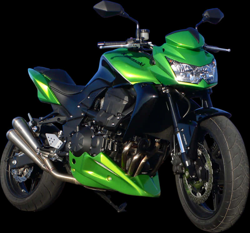 Green Sport Motorcycle H D PNG Image