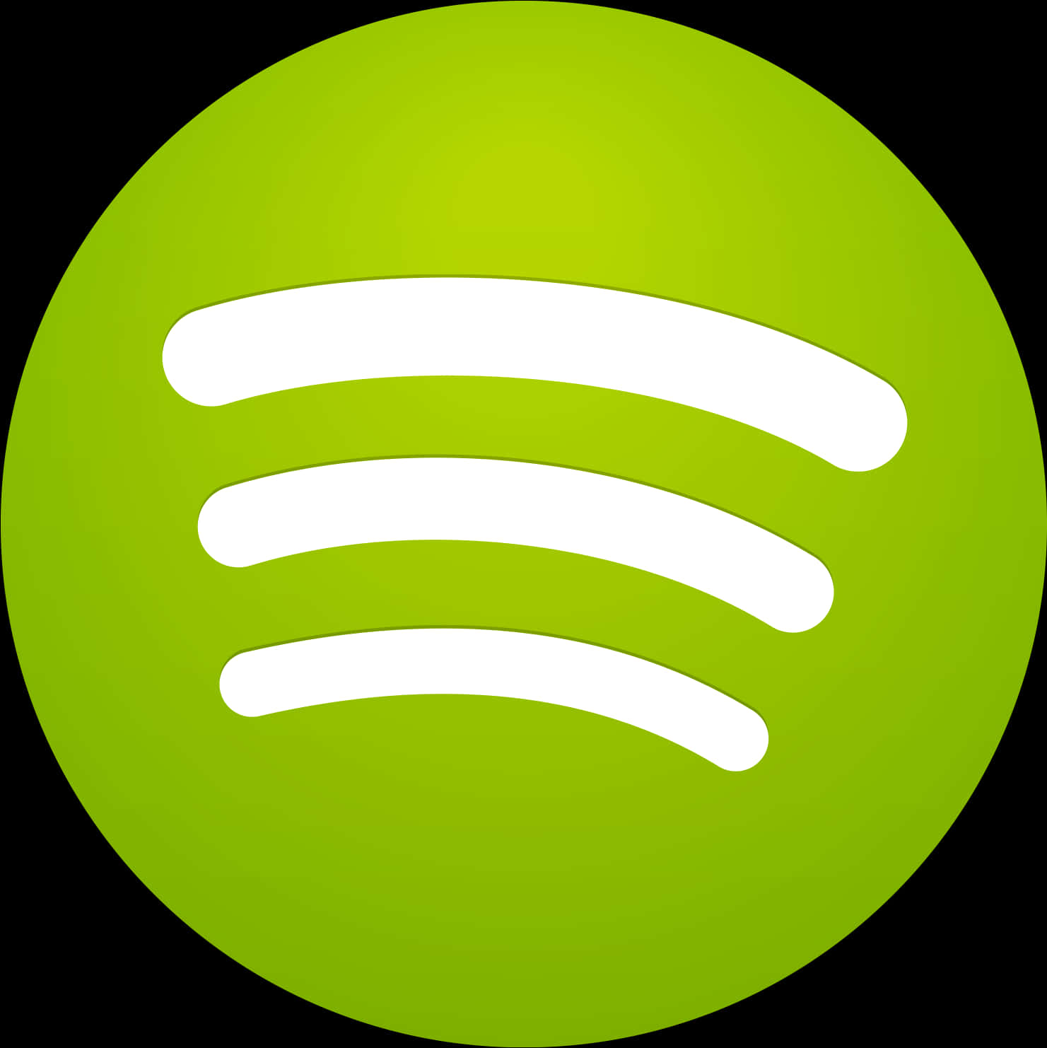 Green Spotify Logo PNG Image