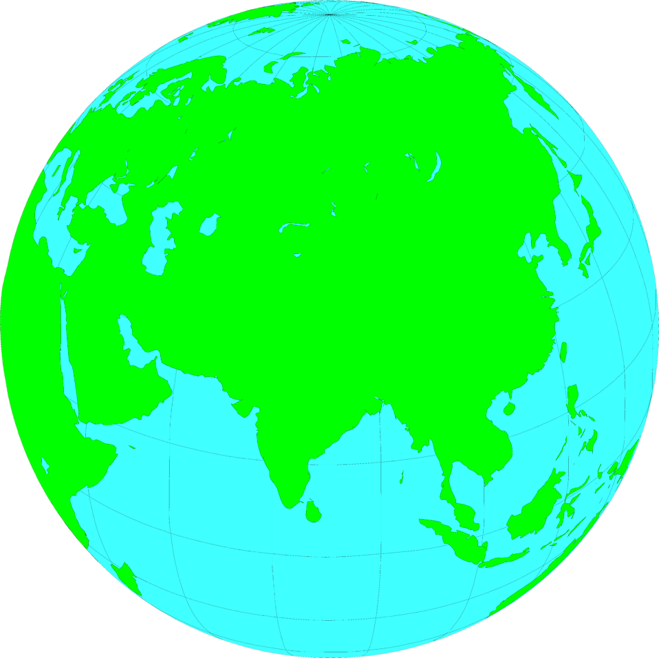 Green Styled Earth Clipart PNG Image