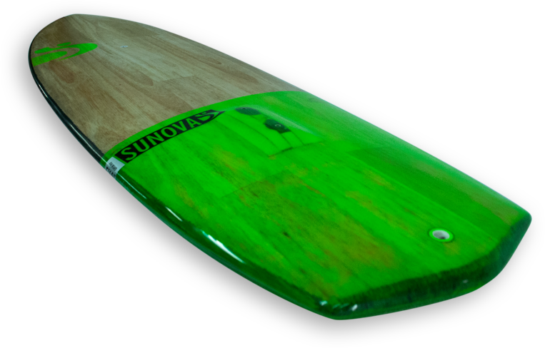 Green Sunova Surfboard PNG Image