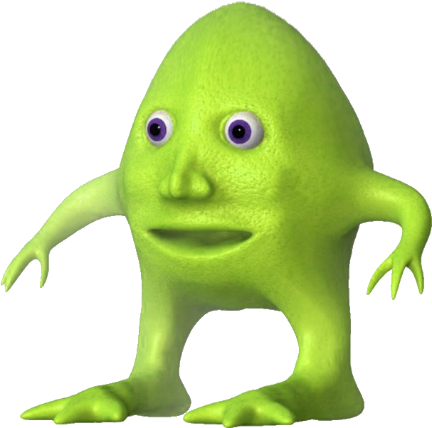 Green_ Surreal_ Character.png PNG Image