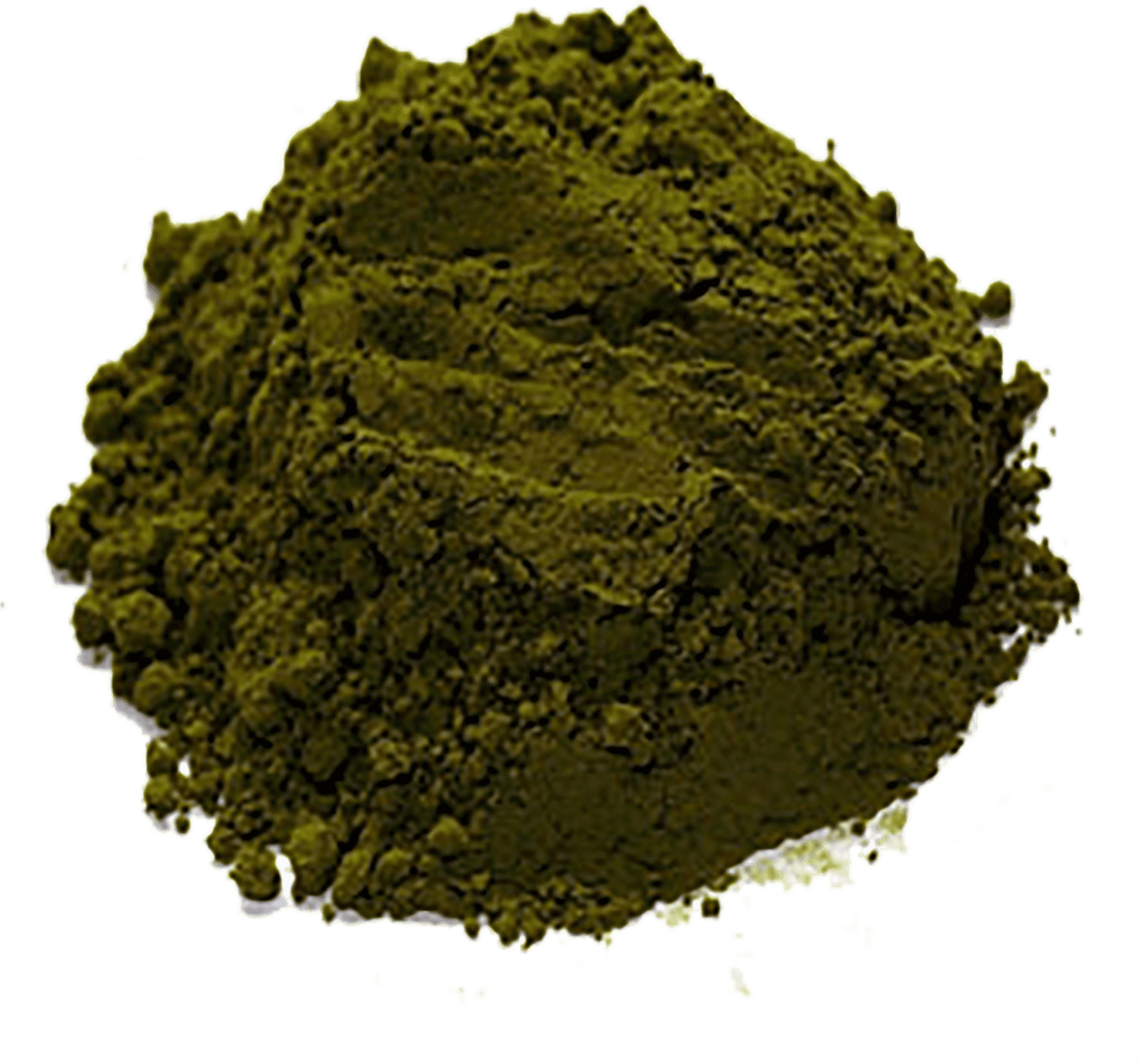 Green Tea Powder Heap PNG Image