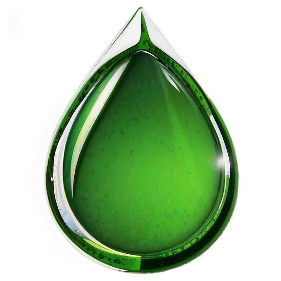 Green Teardrop Png Dmu43 PNG Image