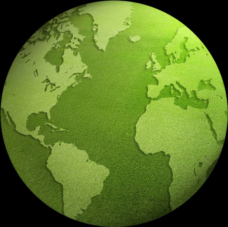 Green Toned Earth Texture PNG Image