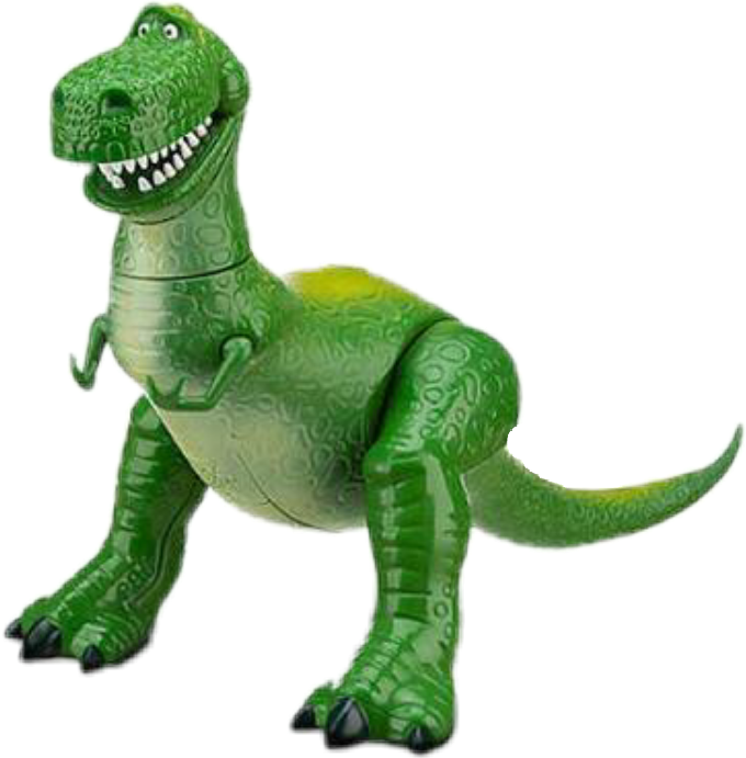 Green Toy Dinosaur Figure PNG Image