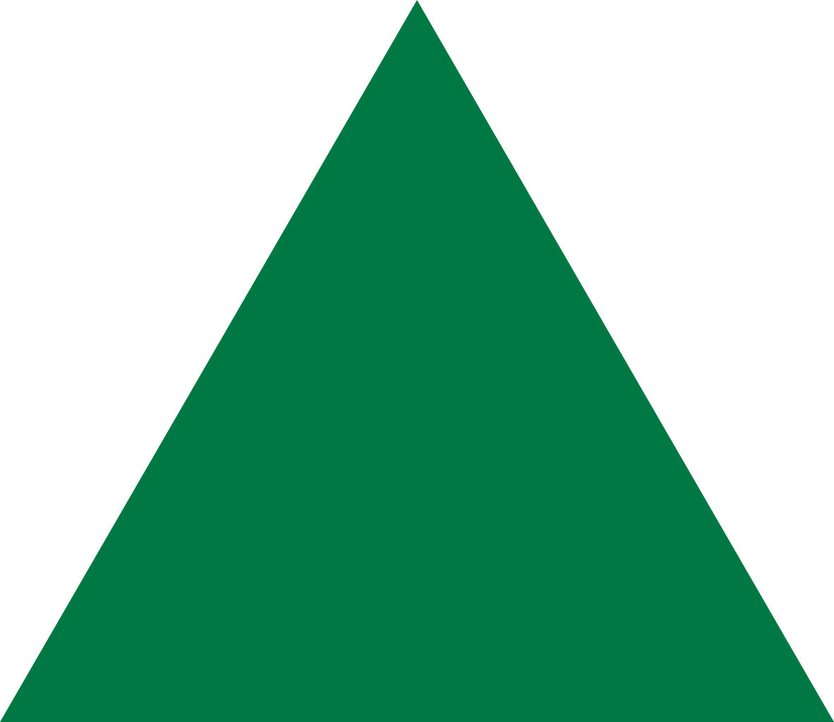 Green Triangle Graphic PNG Image