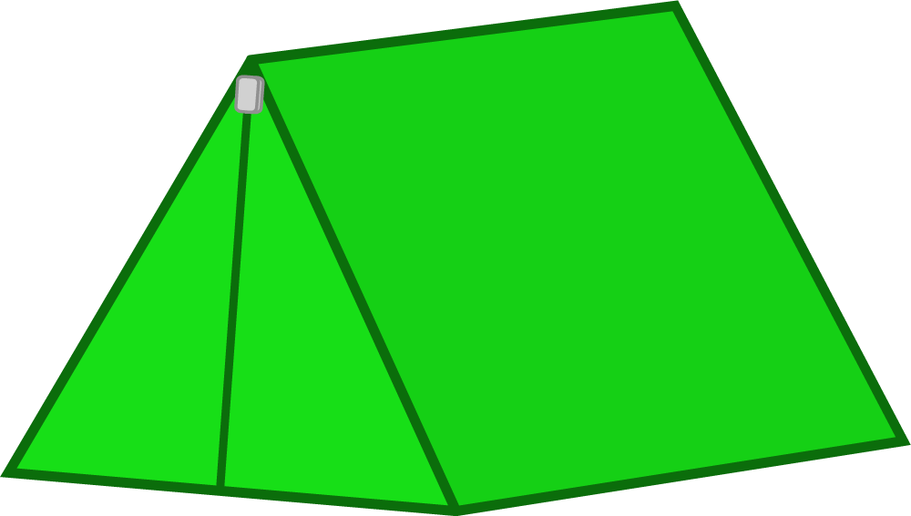 Green Triangular Prism Illustration PNG Image