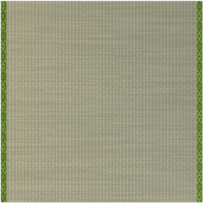 Green Trimmed Beige Fabric Texture PNG Image