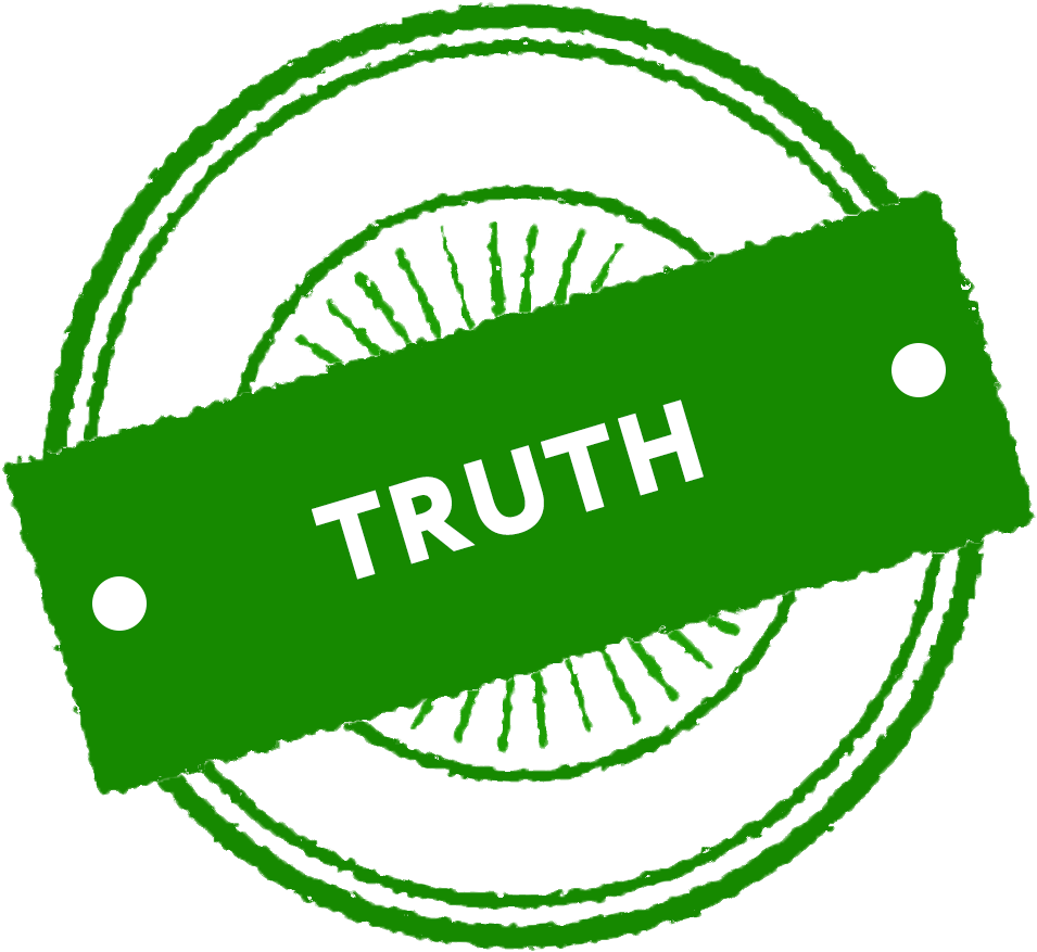 Green Truth Stamp PNG Image