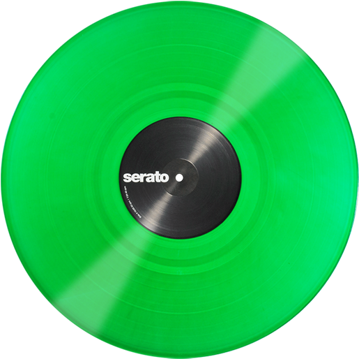 Green Vinyl Record Serato PNG Image