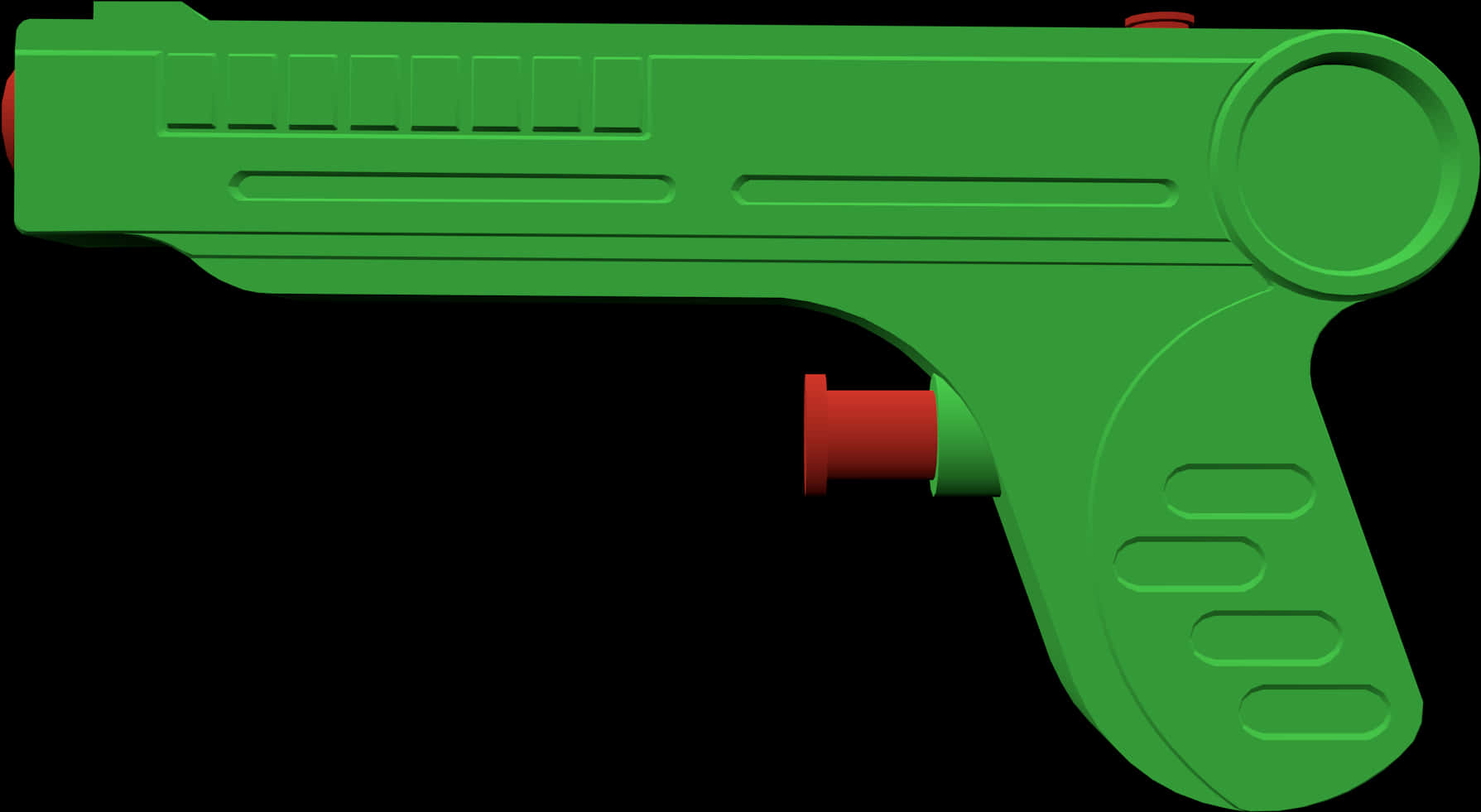 Green Water Pistol Graphic PNG Image