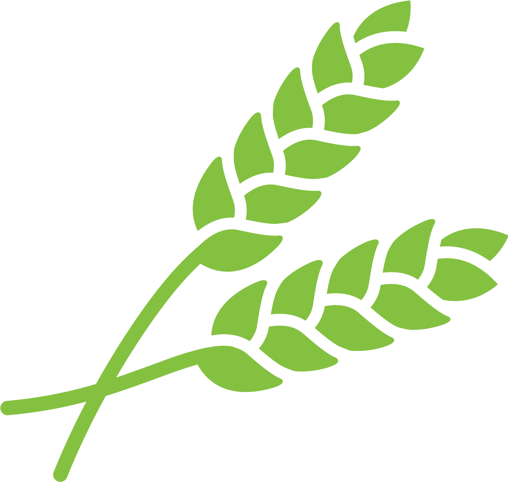 Green Wheat Icon PNG Image