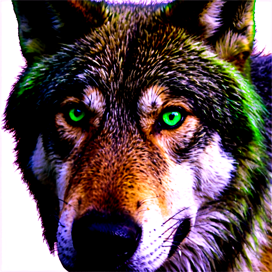 Green Wolf Eyes Png 06292024 PNG Image