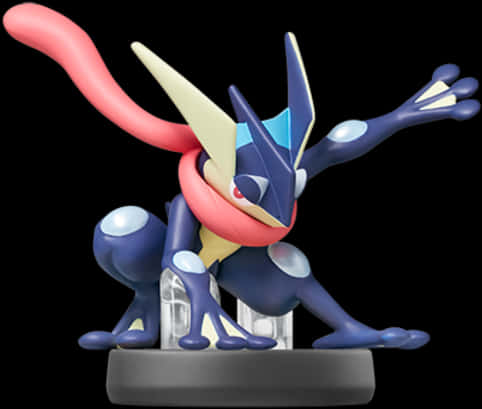 Greninja Amiibo Figure PNG Image